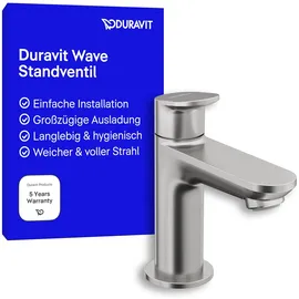 Duravit Wave Kaltwasserarmatur Edelstahl Gebürstet