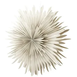 Ebuy24 Sälen Weihnachtsstern mit Licht Papier Ø100 cm Pendelleuchte beige.