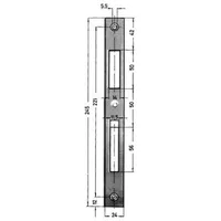 kfv karl fliether gmbh & co. kg Schliessblech Nr 0129-03-24 245X24X2 mm