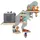 BOARTI Kinderregal Tier Dinosaurier hängend für Toniebox und Tonie Figuren Regal H. 44 x B. 52 x T. 19 Wandregal Musikbox und Figuren Aufbewahrung mit Magneteinsätzen Aufbewahrungsregal Holz Dino