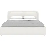FEDVE Polsterbett, Creme, Textil, 140x200 cm, Schlafzimmer, Betten, Polsterbetten
