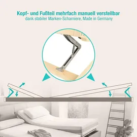 Beco Blue Star KF 28 Leisten Kopf- & Fußteil verstellbar 140 x 200 cm