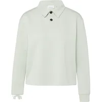 Comma, Softes Sweatshirt mit Polokragen türkis 40