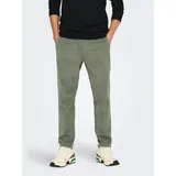Only & Sons ONSLINUS TAP Corduroy Tapered Hosen Grau M