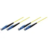 Tecline 39980000 Glasfaserkabel 0,5 m 2x E-2000 OS2 Gelb