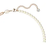 Swarovski Kette mit Anhänger TEDDY rosa / Kristall, Messing