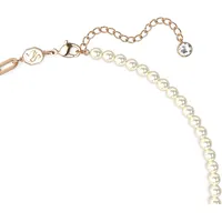 Swarovski Kette mit Anhänger TEDDY rosa / Kristall, Messing