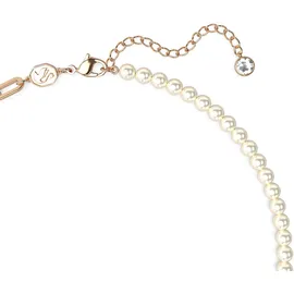 Swarovski Kette mit Anhänger TEDDY rosa / Kristall, Messing