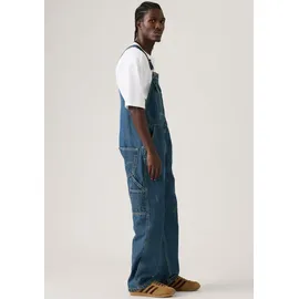 Levi's Overall "LOOSE OVERALLS", Herren, Gr. M, N-Gr, blau (get involved overall), Denim/Jeans, Obermaterial: 100% Baumwolle, unifarben, loose fit lang, Overalls Overall, Denim-Latzhose
