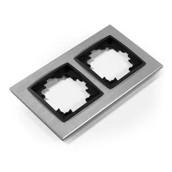 Rahmen McPower ''Flair'', 2-fach, silbernes Aluminium
