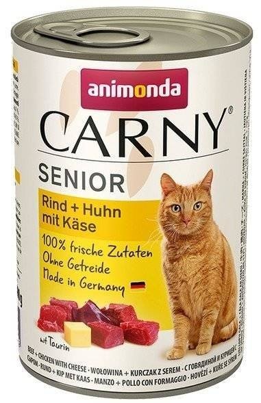 ANIMONDA Cat Carny Senior flavor: Beef, chicken, cheese 400g (Rabatt für Stammkunden 3%)