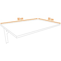 Trüffel | Tabac | Wandtisch Wandklapptisch Küchentisch Schreibtisch Esstisch