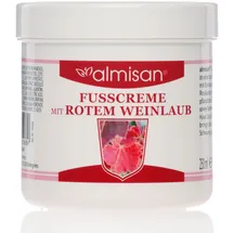 almisan Fusscreme mit rotem Weinlaub