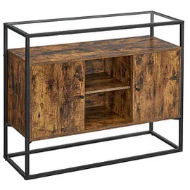 VASAGLE Sideboard, LSC014B01 braun 100,0 x 35,0 x 80,5 cm