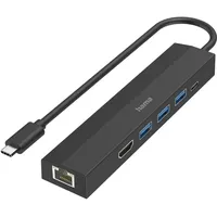 Hama USB-C Multiport-Adapter, schwarz