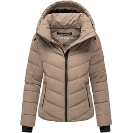 Marikoo Winterjacke "Samuiaa XVI", Damen, Gr. XXL, grau (taupe grau), Obermaterial: 100% Polyester. Futter: 100% Polyester. Wattierung: 100% Polyester. Ärmelfutter: 100% Polyester, Jacken Winterjacke, mit Kapuze