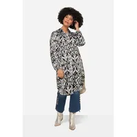 Angel Of Style by Happy Size Longbluse Alloverdruck Schwarz 48