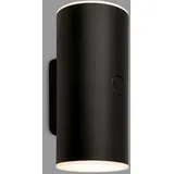 Briloner LED Wandlampe Akku mit Touch, dimmbar in Stufen, 15 min. Timer, Aussenlampe, Wandleuchte aussen, LED Strahler außen, Außenleuchte, Außenwandleuchten, 15,5x7x8 cm (HxBxT), Schwarz