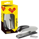 IDENA 300947 - Heftgerät, Heftung bis ca. 25 Blatt, für Heftklammern 24/6, aus Metall, grau