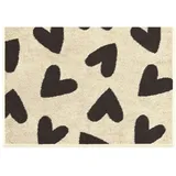 CAWÖ Heart Beats Handtuch 50 x 100 cm grau