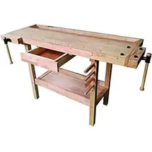 VIGOR 4894510 Werkbank aus Holz, Braun