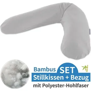 Stillkissen "Das Original" Polyester Hohlfaser Bezug 190 cm, Farbe: 158 Grau