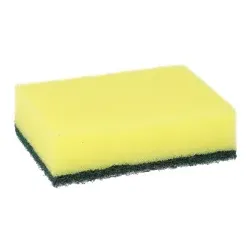 Papstar Spülschwamm, eckig, kratzend 90368 , 1 Packung = 6 Schwämme