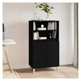 vidaXL Highboard Schwarz 60x36x110 cm Holzwerkstoff