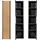 [en.casa] Skelbolu Hochschrank 140 x 30 x 25 cm Schwarz Metall/MDF/Spanplatte