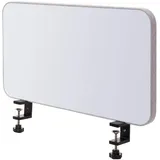 MCW Trennwand Schreibtisch Magnettafel Pinnwand, Stoff/Textil ~ 60x35cm grau