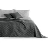 DecoKing Bettüberwurf 240 x 260 cm Grau/Silber