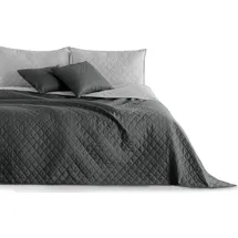 DecoKing Bettüberwurf 240 x 260 cm Grau/Silber