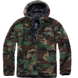 Brandit Teddyfleece Worker Jacke, grün, Größe 6XL für Männer