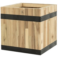 Pflanzwerk Pflanzwerk® Pflanzkübel Cube - Akazien Holz - 45 cm x 43 cm x 43 cm