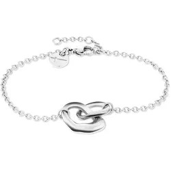 Armband TAMARIS "Schmuck Geschenk Edelstahl Armkette Organic Shapes", silber (silberfarben), Armbänder, Damen, Edelstahl