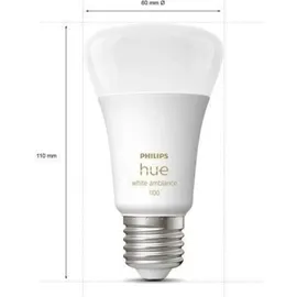 Philips Hue White Ambiance E27 1100 lm Starter-Set 8 W 2 Stk. + Dimmschalter
