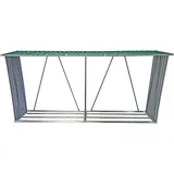 Estexo Brennholzunterstand Holzunterstand 329 cm Länge Brennholz Regal Lager Grün