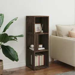 vidaXL Eckregal Braun Eichen-Optik 33x33x100 cm Holzwerkstoff
