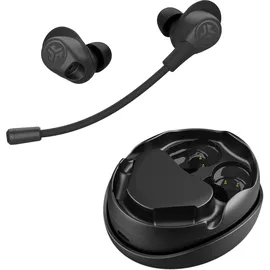 JLab Work Buds True Wireless Earbuds Black Bluetooth In-Ear-Kopfhörer, Abnehmbares Mikrofon mit Geräuschunterdrückung