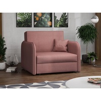 MIRJAN24 Schlafsofa Viva Loft I, mit Bettkasten und Schlaffunktion, einsitzer Polstersofa, inkl. Kissen, Sofagarnitur rosa