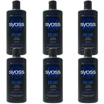 Syoss Volume Shampoo - - für feines, kraftloses Haar - 6er Pack 440ml)