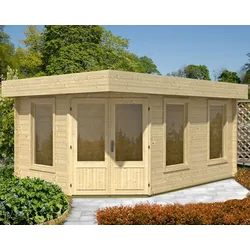 Wolff Finnhaus Gartenhaus 5-Eckhaus Maja 40-B / 1-Raum  Ohne Terrasse