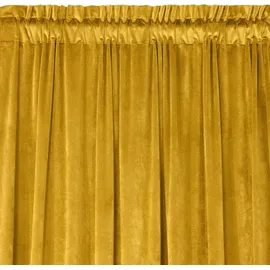 Eurofirany Melanie Vorhang 140x270 Kräuselband Braun - Gelb