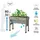 Veg Trug VegTrug Hochbeet Wall Hugger 103 x 46 x 80 cm Grau