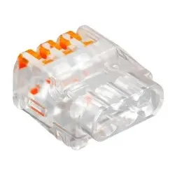OBO 2054454 Universalklemme 3 starre-flexible Leiter 0, 2-2, 5mm2 Polycarbonat transparent 61 325 FL - 75 Stück