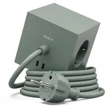 Avolt Square 1 Steckdosenleiste USB-C 30 W 1,8 m  Oak Green