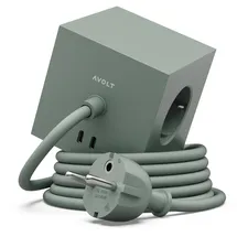 Avolt Square 1 Steckdosenleiste USB-C 30 W 1,8 m  Oak Green
