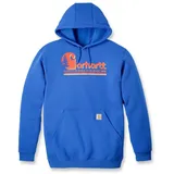 CARHARTT Graphic Hooded Sweatshirt 106498 - Blau/Orange - L