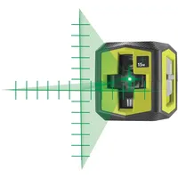 RYOBI Kreuzlinienlaser RBCLLG2, Skalamarkierung, grüner Laser, selbstnivellierend, mit Halterung