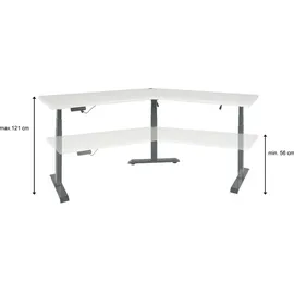 MCW Schreibtisch MCW-D40, Computertisch, 120° elektrisch höhenverstellbar ~ natur,